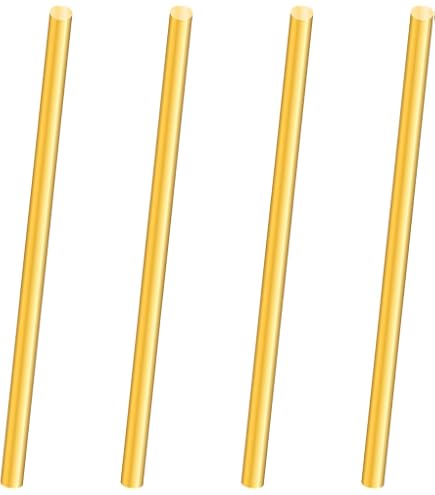 LAVMHAB Messingrohr-Set 10 Größen – 2–8 Mm Außendurchmesser, 0,3 Mm Wand, 200 Mm Länge, Nahtlos, Für DIY, Modellbau & Dekoration
