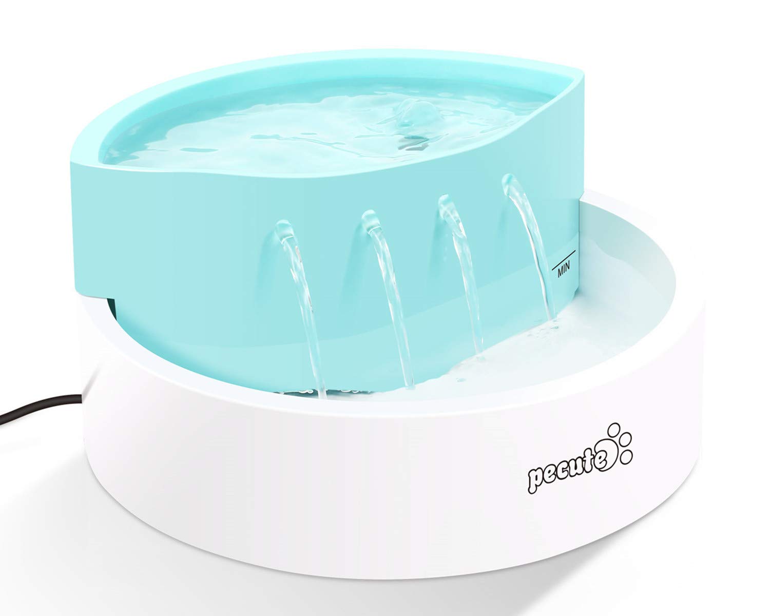 Pecute Fontana per Gatto,45DB Ultra-Quiet Automatic Circulation, per Gatti e Cani