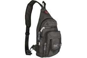 Vanlison Schulterrucksack Sling Rucksack Sling Bag Umhängetasche Daypack Crossbag mit Verstellbarem Schultergurt Mann Frauen Tasche