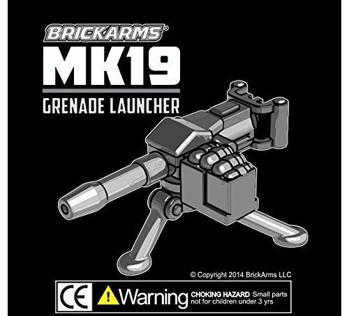 Preisvergleich Produktbild BrickArms MK19 Maschinengewehr für LEGO® Figuren in schwarz