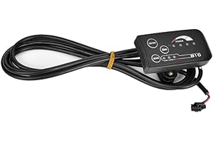 ‎TBEST Led Display Fahrrad, Led-Display 36V-48V Elektrofahrrad, Elektrisches Fahrrad 810 LED Anzeige mit 5-adrigem Kabel-Bedienfeld für Elektrofahrräder und Elektroroller