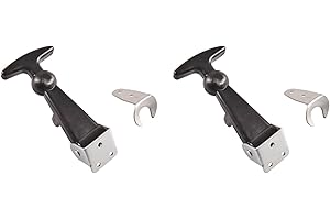 MULTIBROS Lot de 2 paires de supports de capot en caoutchouc à fermeture rapide - Support en caoutchouc avec support et languette de fixation - Pour tracteur, machine de construction, sport automobile