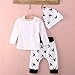 WangsAura Baby Boys Girls Long Sleeve T-shirt and Pigeons Pants Outfit with Hat