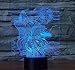 Produktbild 3D Optical Illusion Lampe Led Nachtlicht Howling Wolf 3D Nachtlicht Kreative Elektrische Illusion 3D Lampe Led 7 Farbwechsel Usb Touch Schreibtischlampe Für Geschenk Des Kindes
