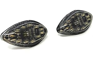 Alchemy Parts Moto Carénage de Moto/Encastré Fumé Lentille Clignotant LED Clignotant Clignotants