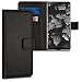 Produktbild kwmobile Hülle für Archos Diamond Omega / ZTE Nubia Z17S - Wallet Case Handy Schutzhülle Kunstleder - Handycover Klapphülle mit Kartenfach und Ständer Schwarz