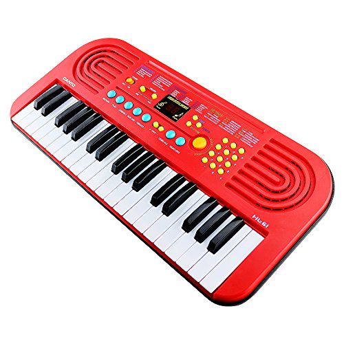 Shayson Kids Piano 37 Key Non-toxic Environmental Protection Multi-function Electronic Keyboard Piano Play Piano Organ with Microphone Educational Toy for toddlers Kids Children Red Shayson Kids Piano 37 Key Non-toxic Environmental Protection Multi-function Electronic Keyboard Piano Play Piano Organ with Microphone Educational Toy for toddlers Kids Children Red