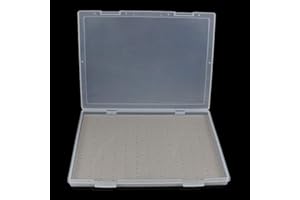 Aventik Fly Fishing Box Slim Fly Boxes Super Large Capacity Clear Lid Plastic Competition Fly Fishing Box(24ld)