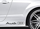 2 x AUDI Premium Side Falda Pegatina de coche Vinilo Adhesivos TT S3 S4 S5 S6 S8 S-Line Quattro