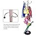 Hapilife 15 Hanging Hook Traditional Floor-Standing Hat and Coat Stand With Marble Base - Multiple Colour (Burgundy)