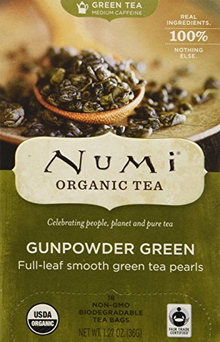 Numi Tee Organic Gunpowder Green 18 Teebeutel