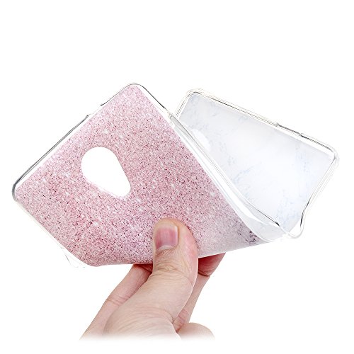 Badalink Wiko Robby Hülle UltraSlim Bunt Durchsichtig Cover Schale TPU Case Silikon Gummi Bumper Schutz Siliconcase Tasche Schutzhülle, Marmorieren - 6
