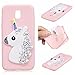 Produktbild xifanzi Weich Silikon Hülle für Samsung Galaxy J7 (2017) Einhorn-Entwurf Bling Funkeln Flüssiges Glanz Hülse 3D Einhorn Glitzern Design TPU Zurück Bumper Schutzhülle für Samsung Galaxy J7 2017 (SM-J730) Rosa Back Case Flexible Etui Transparent Weiche Ultra Schlank Back Case Hülse Gummi Dünn HandyTasche Handyhülle für Samsung J7 DUOS 2017 Case Cover