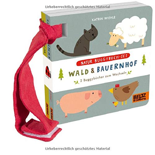 Natur Buggybuch-Set: Wald und Bauernhof: 2 Buggybücher zum Wechseln
