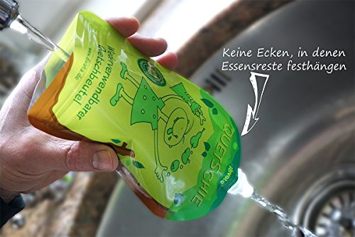 divata Quetschies 170ml (4er Pack), BPA-frei – wiederverwendbare Quetschbeutel zum selbst befüllen mit u.a. Yoghurt, Smoothies, Mus. Ideal für Kita- & Schul-Kinder - 2
