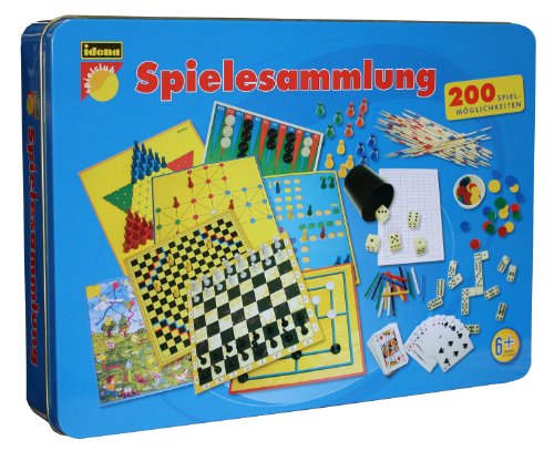 Preisvergleich Produktbild Idena 6102590 - Spielesammlung 200, Metall - Box