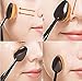 Hosaire Soft 10pcs Toothbrush Shaped Foundation Power Makeup Oval Cream Puff Brushes Set