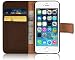 Produktbild iPhone SE, iPhone 5/5s Lederhülle | JAMMYLIZARD Ledertasche [ Retro Series ] Leder Hülle Flip Case Cover Schutzhülle mit Kartenfach, Braun