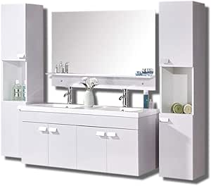 Badmöbel Modell White Elegance 120 cm Badezimmermöbel Badezimmer