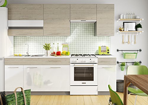Cuisine Mina - Complete 7 Meubles - 2m40