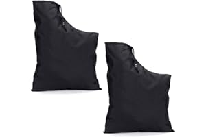 IKOPFLN 2 Stück Laubsauger Auffangbeutel, Fangsack Laubsauger Universaltasche für Blätter, Laubsauger sack universal, Laubbläserbeutel Tauschen, Laubsauger fangsack universal, Schwarz