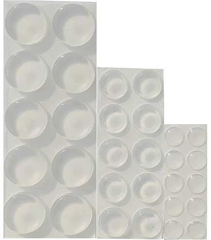 WEIDEBACH Butoir De Porte Robuste Pour Chaque Poignée - 6 X Circulaires - 2 Butées De Forme De 8 - Protection Murale Transparente - Protège Contre Les éraflures