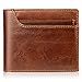 Price comparison product image AuBer Men Wallet Italian Cowhide Leather Gents Wallet RFID Blocking Premium Purse Unique Slim Wallet Designed For Photo ID Credit Cards and Cash with Gift Box