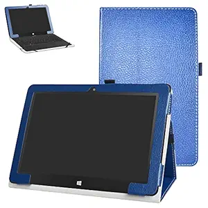 Insignia Flex NS-P10W8100 / NS-P10A8100K Case,Mama Mouth PU Leather Folio 2-Folding Stand Cover for 10.1