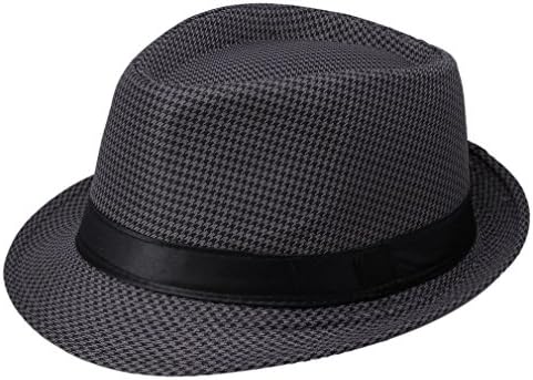 Toyobuy Trilby Gangster Italian Mafia Fedora Panama Hat Beach Sun Jazz Cap E