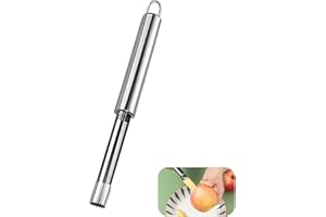 BESMRPG Apfelentkerner,Obstentkerner, Apple Core Remover,Apfelausstecher,Apfelteiler,Edelstahl Ananas Entkerner,Apfel Ausstecher,Gezahnt Edelstahl Entkerne,für Peeling Weißdorn Rotes Datum,Küche corer.
