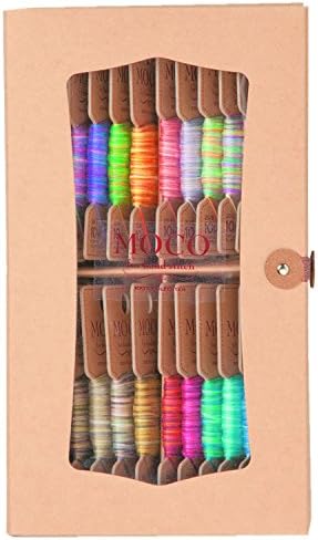[Fujix] patchwork hand stitching yarn MOCO (moko) gradient color 20 color paper boxed set (japan import)