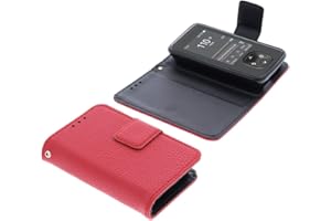 foto-kontor Bolsa Compatible con Dexcom G7 / One+ Book Style protección Rojo de la Portada Funda