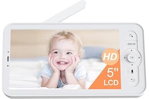 Arenti Schermo 5" a Colori per Telecamera Baby Monitor, Compatibile con Baby Monitor Video e Audio ARENTI, 720P, Visione Notturna, Applicabile alla serie 3T (B0CPY7X953) e alla serie D3 (B0DBL95BZJ)