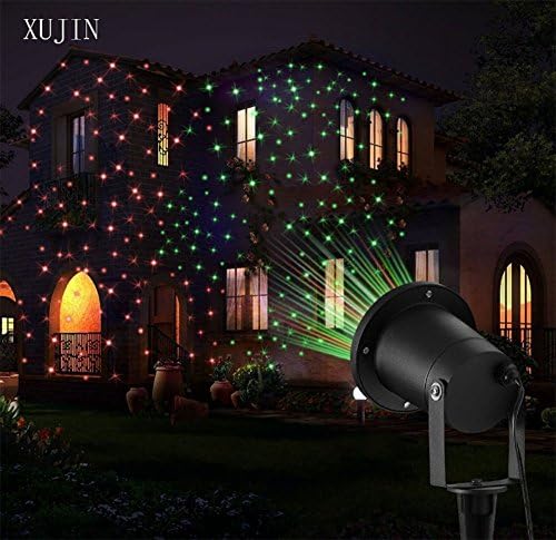 Christmas Party LED Light Projector, Waterproof Garden lights, red green , two modes switch ,indoor and outdoor