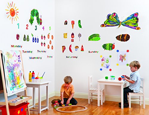 Fun To See Very Hungry Caterpillar Nursery and Playroom Wall Sticker Decor Kit