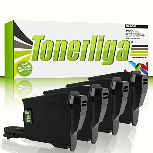 4x Neu Toner ersetzen Kyocera TK-1125 für FS-1325MFP / FS-1061DN, schwarz, 100% Neuware