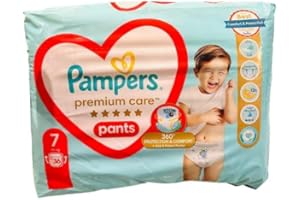 ‎PAMPERS Pampers Pants Windel Größe 7 (17+ kg), Premium Care, 36 Stück, Passform 360°, Ultra-Schaumstoff für Komfort und besten Schutz
