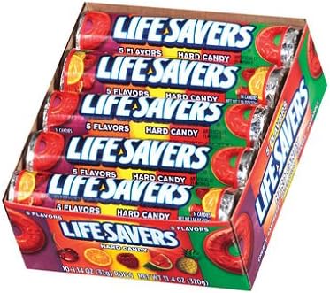 Life Savers Lifesavers 5 Flavor Candy Roll 20 Ct. (Cgs65)