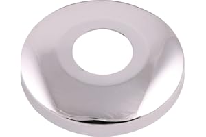 Sanitop-Wingenroth Rozeta na kran | 22 mm lub typ 1/2" | średnica zewnętrzna 61 mm | wysokość 10 mm | rozeta ścienna do zakrywania nieestetycznych miejsc | rozeta maskująca z metalu | chromowana |