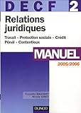 Image de Relations juridiques DECF 2