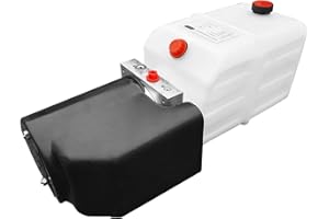 AUER HYDRAULICS Hydraulikaggregat Hydraft, Hydraulikpumpe 12 V 180 bar 2000 Watt mit Kunststofftank 7 Liter und abschließbare Kabelfernbedienung