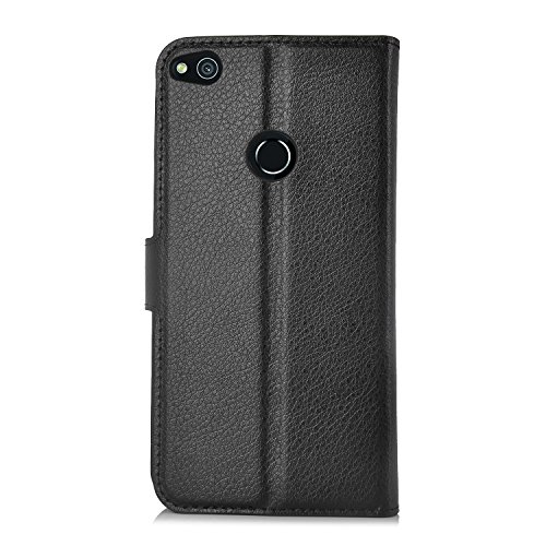 Huawei P9 Lite 2017 Hülle, IVSO Hohe Qualität Advanced Shock Absorption Technology Case Folio Tasche Cover für Huawei P9 Lite 2017 Smartphone (Für Huawei P9 Lite 2017, Schwarz) - 4