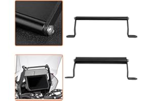 Lorababer Moto GPS/Smart Phone Navigazione Supporto Adattatore staffa di Montaggio in Acciaio Barra Anteriore Sostituzione del cavalletto centrale per 1290 Super ADV. S/R 2018-2023 (12MM)