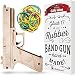 Produktbild iSottcom Gummiband Pistole - Spielzeugpistole Pistole für drinnen und draußen - Holzpistole - Rollenspiele - witziges Geschenk - Männer Geschenk - Karneval - Cowboy - Party Gag - Gummipistole