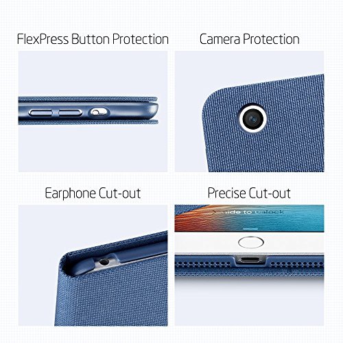iPad Mini Hülle, ESR® Auto aufwachen / Schlaf Funktion und Einstellbarem Blickwinkel Funktion Schutzhülle für iPad Mini 3/2/1 (Himmelblau) - 7
