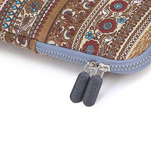 Coodio® ShockProof 30,5-31,8 cm (12-12.5 Zoll) Laptophülle Notebooktasche Schutzhülle Hülle Sleeve Tasche für Apple Das neue MacBook 12 – Bohème Blume - 3