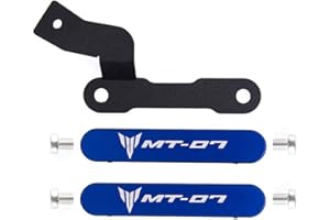 Oldbones Kit de retrait de repose-pieds passager en aluminium avec vis pour MT07 FZ07 2014–2017 2 couleurs