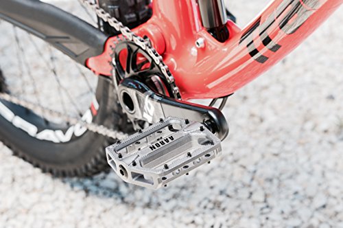 AARON Rock Plattform Mountainbike / MTB Pedale mit hochwertiger Lagerung und top Grip, Trekking Fahrradpedale, verschiedene Farben - 3