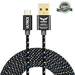 ULTRICS&reg; Micro USB Kabel Nylon geflochtenes Aufladeeinheits-Kabel 10ft / 3M Tangle geben Synchronisierungsauflade USB-androides Aufladeeinheits-Blei für Samsung-Galaxie, Sony, Nokia, Microsoft, HTC, Motorola, Kindle, Nexus, Huawei, LG, Xiaomi, OPPO - Lebenszeit-Garantie, Geld frei zurück Garantie