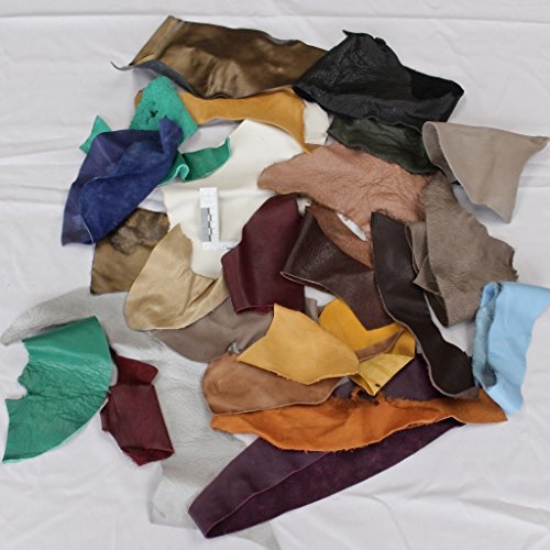1kg Lederreste – Konvolut echt Leder – Lederhaut Restekiste – Bastelleder - 3
